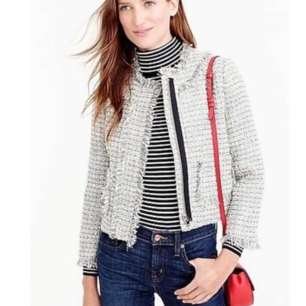 J. Crew Lady Jacket in Metallic Tweed            Size 6